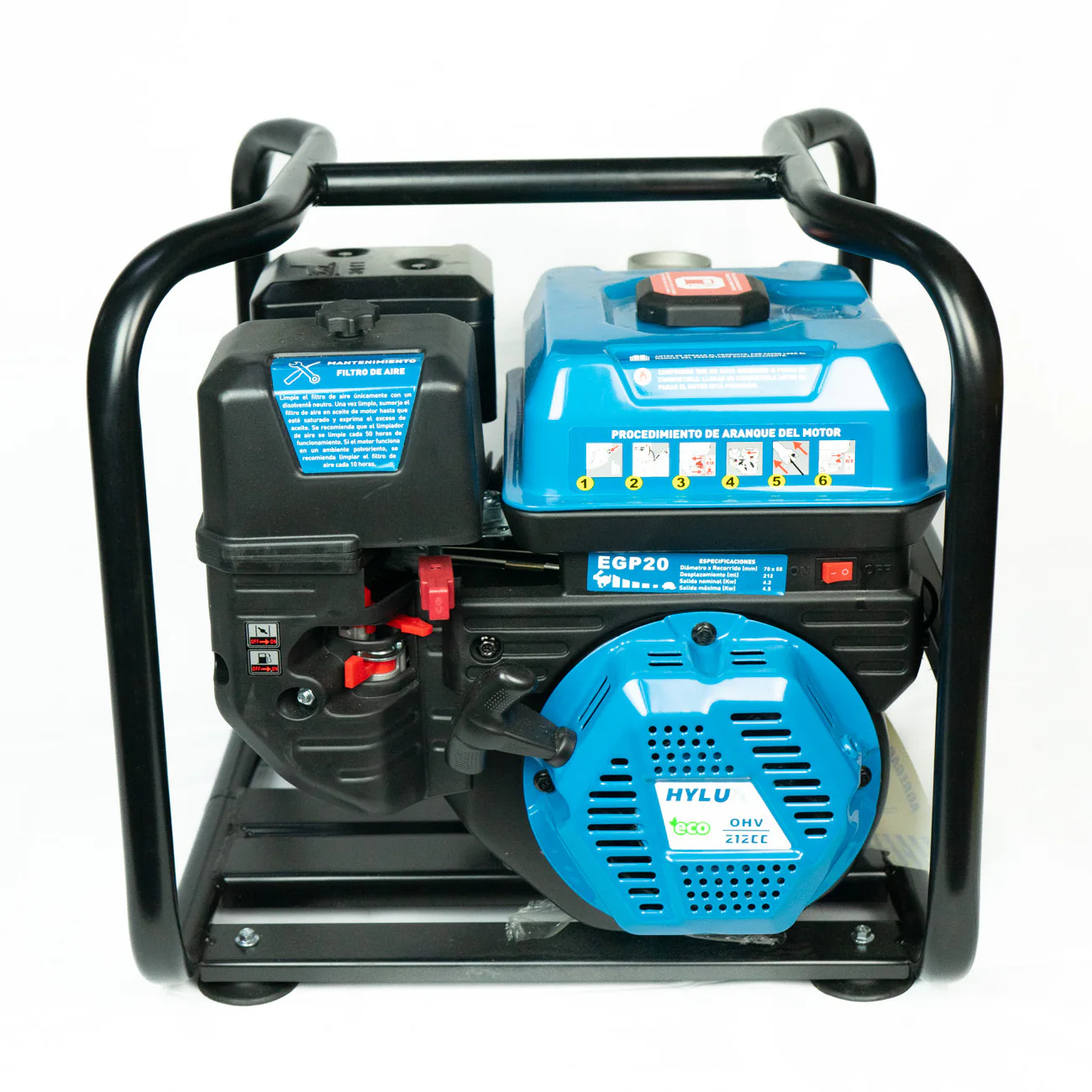 MOTOBOMBA 3 PULGADAS 6 HP GASOLINA (EGP30) HYLUX